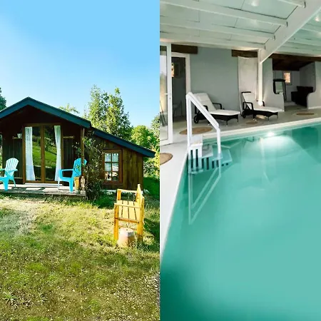 Isba Tiny House Piscine Couverte A Partager Domek alpejski *